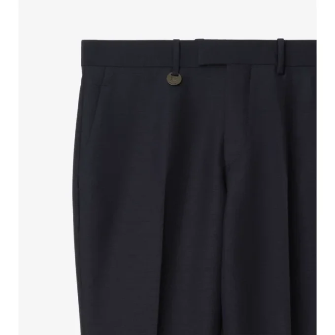 Wool Mohair Tailored Trousers