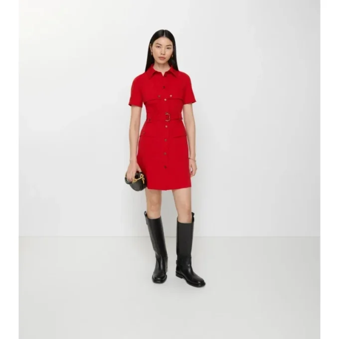Wool Trench Dress